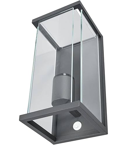 SLV wandopbouwarmatuur MOLAT/verlichting voor wanden, paden, ingangen, led spot buiten, opbouwarmatuur outdoor, tuinarmatuur / E27 IP44 60W antraciet