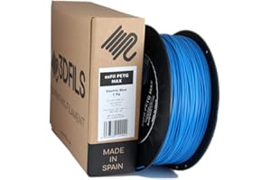 3DFILS - Filamento PETG Azul Eléctrico para impresión 3D (1,75 mm / 1 Kg, Azul Eléctrico)
