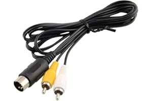 WICAREYO AV RCA Audio Video TV Kabel Kompatibel für Genesis 1 Mega Drive Master System