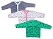 Baby Grow Full Sleeve Front Open Vest-Jhabla-Set Of 3 Tees For Girl (Color May Vary) RS.389.00