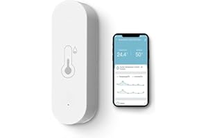 COALWOP WiFi Temperature Humidity Sensor Smart Room Thermometer with Real-Time Monitoring Indoor Humidity Monitor Meter Compatible with Alexa & Google Assistant (Cozylife App) for Baby Pet Garden Office