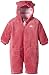 Twins Baby Girls Hooded Fleece Snowsuit, Pink (Desert Rose), 2-4 Months (Manufacturer size: 62)