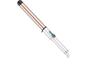 HOSON 32MM Hair Curling Wand Extra Long Barrel, Ceramic Curling Iron Tongs for Long Hair, Professional Dual Voltage Hair Curler with Adjustable Temperature