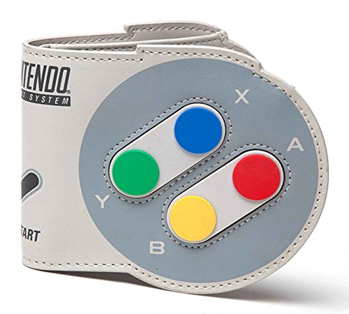 Preisvergleich Produktbild Nintendo MW055501NTN - SNES Controller Shaped Bi-fold Wallet, Multi-Colour (MW055501NTN)