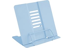‎GEOYIEN Geoyien Buchständer, Leseständer, Buchständer kinder, Multifunktionales Metall-Lesegestell, verstellbarer Winkel, richtige Sitzhaltung und weniger Ermüdung, für Büro Schule Bibliothek Zuhause (Blau)