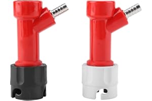 ZERODIS 2 PCS 1/4 "Attacco per Blocco Tallone Corny Keg Fitting Part Gas Liquido Set di Disconnessioni Rapide Kit Dell'Accoppiatore del Connettore Home Brewing per Coke Kegs