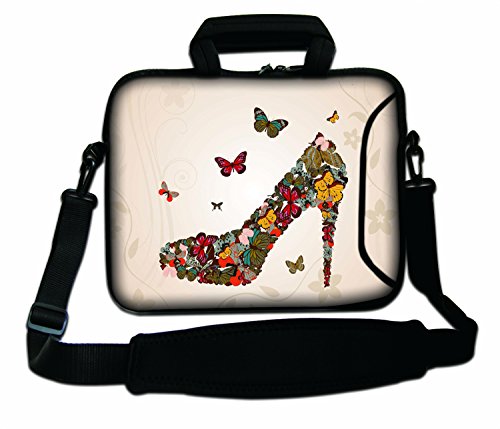 Luxburg Schultertasche Notebooktasche Laptoptasche Tasche mit Tragegurt aus Neopren Plus Free Mouspad! Für Apple, Acer, Asus, Chromebook, Dell, HP, Lenovo, Samsung, Sony etc Laptop 17,3 Zoll - 2