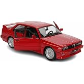 Bburago 1988 BMW 3 Series M3 (E30) 1:24 Model Araba - Kırmızı, Detaylı ve Koleksiyonluk Mini Maket