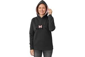 UNITED LABELS Disney Minnie Mouse bluza z kapturem dla kobiet, z długim rękawem, szara