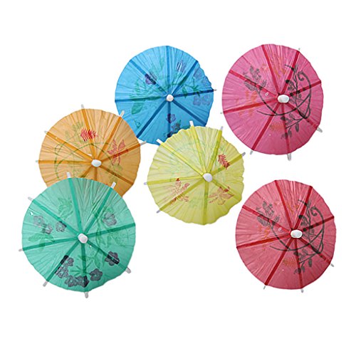 Preisvergleich Produktbild 144pcs Papier Sonnenschirm Regenschirm Sonnenschirm tropical Hawaiian Cocktail Getränk Cocktail