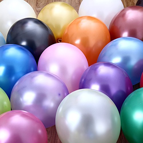Hrph 100 Stück 10-Zoll-Perle Luftballons Hochzeit Geburtstag Dekorationen Latexballons Spielzeug Geschenke - 2