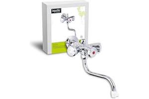 AQUASU Dwuuchwytowa bateria niskociśnieniowa Eden | do bojlera | urządzenie do gotowania | chrom | armatura | kran | bateria ścienna