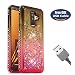 Produktbild Aireratze Galaxy A6 Plus(2018) Handyhülle,A9 Star Lite Hülle, J8 2018 case,Glitter Liquid Schwebend [Love] Angehängter Hülle for Samsung A6 Plus(2018)/J8 2018/A9 Star LiteGold Rot+ Free USB Cable