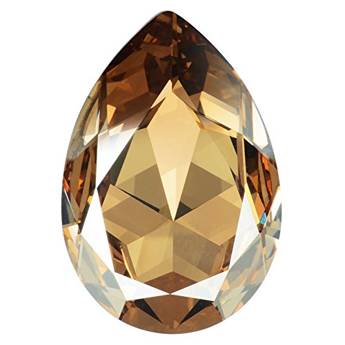 Swarovski Crystal, #4327 Pear Fancy Stone 30x20mm, 1 Piece, Crystal Golden Shadow F