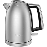 Krups Excellence Su Isıtıcısı, Fır&ccedil;alanmış Metal Y&uuml;zey, 1.7 L Kapasite, Kolay A&ccedil;ılır Kapak, Hassas D&ouml;k&uuml;ş Ucu, Sap &Uuml;zerinde Su
