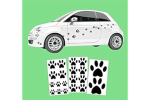 kdosublim 20 Stickers Style Pattes de Chat ou Chien by Noir STICKN 2 DE 10x10cm 12 DE 5x5cm 6 DE 3x3cm