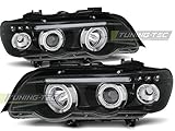 Garantía de 1 año. V-Maxzone lpbm43 Set de lámparas Proyector Faros delanteros Angel Eyes Negro