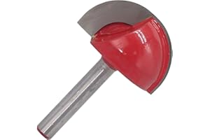 TOOLOFLIFE 6mm Shank Round Naso Cove Core Box Router Bit Round Bottom Fresa per la lavorazione del legno