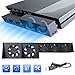 Produktbild derry clarkxx Lüfter für PS4,Ventilator Kühler-PS4 Turbo Lüfter,Externer USB-Kühler 5 Lüfter Turbo Temperaturregelung Lüfter für Sony Playstation 4 Gaming Console