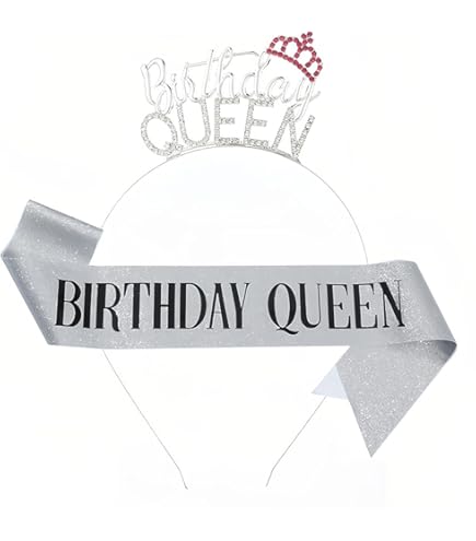 Tiara Birthday Girl Oro Con Strass - Corona Compleanno Per Donna Adulta