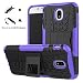 Produktbild LiuShan Galaxy J5 2017 Hülle, Dual Layer Hybrid Handyhülle Drop Resistance Handys Schutz Hülle mit Ständer für Samsung Galaxy J5 2017 / SM-J530 Smartphone (mit 4in1 Geschenk verpackt),Lila