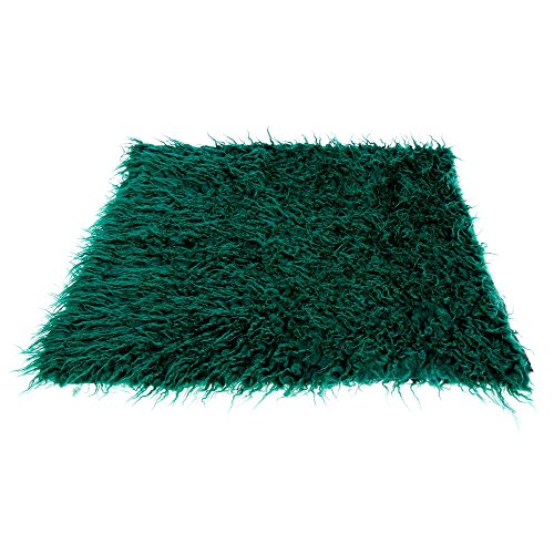 FINEJO Newborn Baby Fur Photography Photo Props Background Backdrop Blanket Greenr