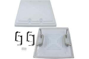 GENERISCH MPK Copertura di ricambio per lucernario, 40 x 40 cm, modello 42/420, per roulotte, camper, caravan, grigio