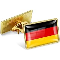 Lot De 10 Pins Drapeau Allemagne - Broche Émail Drapeau Allemand, Badge Patriotique Qualité Premium Pour Veste Costume