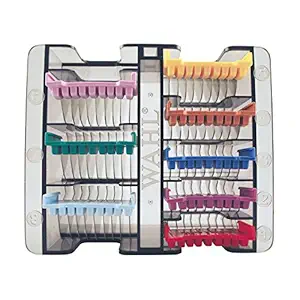 Wahl Professional Animal Stainless Steel Attachment Guide Comb Set for Wahl 5 in 1 Blade Pet Clippers #3379