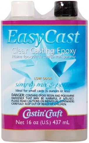 Castin' Craft Easycast Clear Casting Epoxy - 16 Oz. - Castin' Craft Easycast Clear Casting Epoxy - 16 Oz. Clear Casting Epoxy Is Usable For Small Casts. Mix The 2 Bottles And Pour And Cast Your Own D by WASX