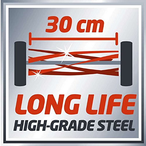 Einhell Hand-Rasenmäher (für bis zu 150 m², Mähspindel mit 5 Stahlmessern, stufenlose Schnitthöhenverstellung, Grasfangkorb) – Bild 9