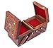 ITOS365 Jewellery Box for Women Wooden Flip Flap Brass Inlay Handmade Gift,...