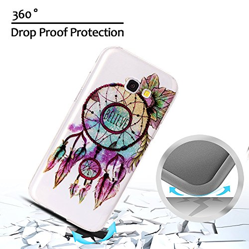 Funda Samsung Galaxy A3 2017 E-Lush Transparent Bling Suave Silicona TPU Carcasa Ultra Delgado Flexible Gel Parachoques Goma Mate Clear Glitter Case Cover Impresi n patr n Bumper Amortigua Golpes Protectiva Caso para Samsung Galaxy A320 4 7 Pulgadas Smartphone Anti-Rasgu o y Resistente Tapa - Campanas de Viento Funda Samsung Galaxy A3 2017 E-Lush Transparent Bling Suave Silicona TPU Carcasa Ultra Delgado Flexible Gel Parachoques Goma Mate Clear Glitter Case Cover Impresi n patr n Bumper Amortigua Golpes Protectiva Caso para Samsung Galaxy A320 4 7 Pulgadas Smartphone Anti-Rasgu o y Resistente Tapa - Campanas de Viento