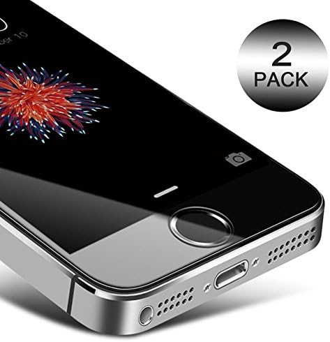 [Pack 2] iPhone SE / 5S / 5C / 5 Screen Protector , [Lifetime Warranty] KETTRE® Premium Tempered Glass Screen Protector (4 inch) - ANTI-SCRATCH - Ultra Resistant 9H Hardness - Easy Bubble-Free Installation for Apple iPhone SE / 5S / 5C / 5