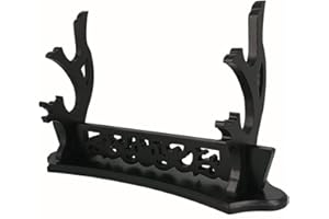 MANNIFEN Support mural pour épées - Katana Wakizashi Genji - Lame de samouraï japonais - 2 niveaux