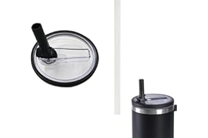 OKESYO Tapa de repuesto para vaso Stanley de 40 oz, reutilizable, a prueba de fugas y a prueba de polvo, con tapa de pajita, tapa de repuesto para Stanley Cup