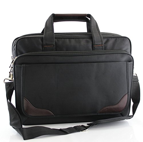 Preisvergleich Produktbild Schultertasche Aktentasche Flugbegleiter Laptop Laptoptasche Umhängetasche Business Messenger Bag Notebook Tasche Black NEU