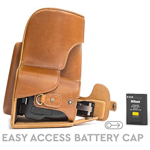 MegaGear MG980 Etui de Protection avec Bandouli re Acc s batterie en Cuir pour Appareil photo Nikon Coolpix P900 P900S Marron clair reviews MegaGear MG980 Etui de Protection avec Bandouli re Acc s batterie en Cuir pour Appareil photo Nikon Coolpix P900 P900S Marron clair