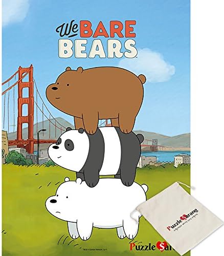 Yearimi We Bare Bears We Are Friends - Cartoon Network - 500 Piece Jigsaw Puzzle [Pouch Included]