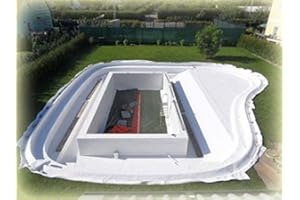 Teichbauzentrum Sankt Julian 20 m² PET Teichvlies 900g/m² Rolle 2 x 10 Meter Schutzvlies Folienschutz Weiß Premium Reißfest Profi Qualität V900