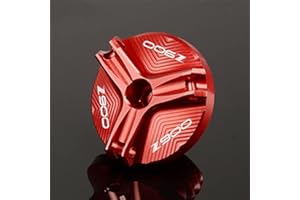 NICOLIE Motorradzubehörteile M20 * 2,5 Motorölablassschraube Sumpfmutter Cup Steckerabdeckung Für Kawasaki Z900 2017 2018 2019 2020 2021 - rot
