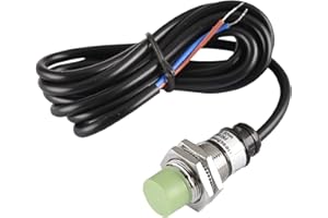 Heschen Sensore di prossimità induttivo PR18-8DC Tipo cilindrico, rilevamento 8mm, M18 rotondo, non schermato, 12-24VDC 2-fili, NC(normalmente chiuso) CE