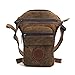 Price comparison product image Meiqqm men leg bag,Rider Motorcycle Drop Leg Bag Men Vintage Canvas Tactical Hip Waist Fanny Pack