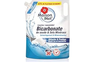 Maison Net Lessive en Poche Bicarbonate de Soude 1500 ml