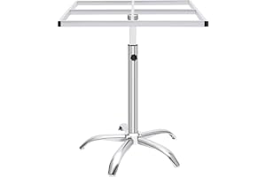 Vridbart lackeringsstativ ram, justerbar höjd lackeringsstativ, 60 x 60 cm | Roterande lackeringsställ 360° vridbar sprayram lyftbart lackeringsställ för möbelmålning, produktpresentation