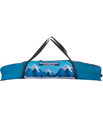Etau Ski Housse à Skis STYNGARD (jusqu'à 180 Cm) - Sac De Transport Robust E Avec Fermetures Éclair - Modèle Aspen Housse Ski Qualité Allemande