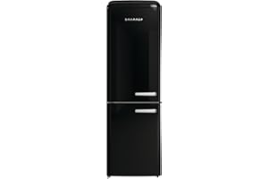Gorenje Retro Collection ONRK 619 DBK-L Retro – Kühl-Gefrierkombination / 194 cm/Inverter Kompressor/NoFrost Plus/IonAir/CrispZone/Kühlteil 204 l/Gefrierteil 96 l/EEK D/schwarz