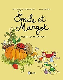 jaquette livre Émile et Margot, Tome 04: Merci, les monstres !