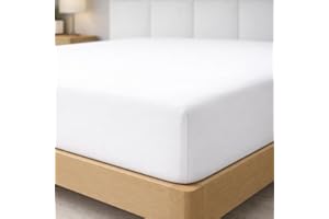 Degrees Home Collection - Drap-Housse 90x190 cm en Microfibre Douce – pour Matelas Jusqu’à 33 cm – Certifié Oeko-TEX – Blanc