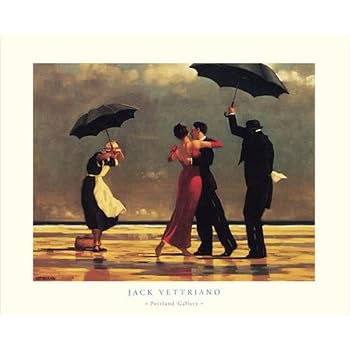 Jack Vettriano Poster „Der Singende Butler“ – Kunstdruck 80 X 60 Cm, Wanddekoration